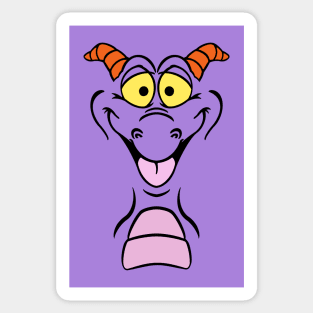 Happy little purple dragon of imagination Cosplay face Sticker